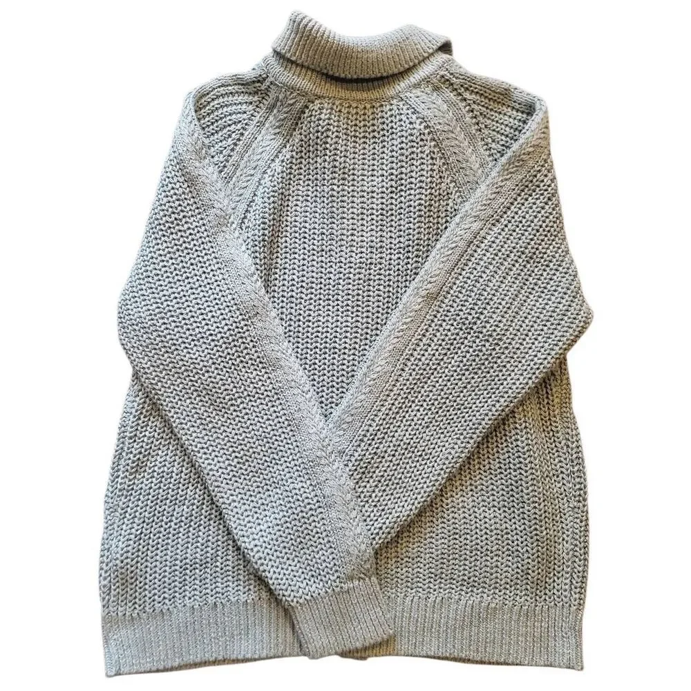 Garnet Hill Cardigan Sweater Women's Large Tourmaline Maren Organic Cotton Linen - Picture 3 of 6